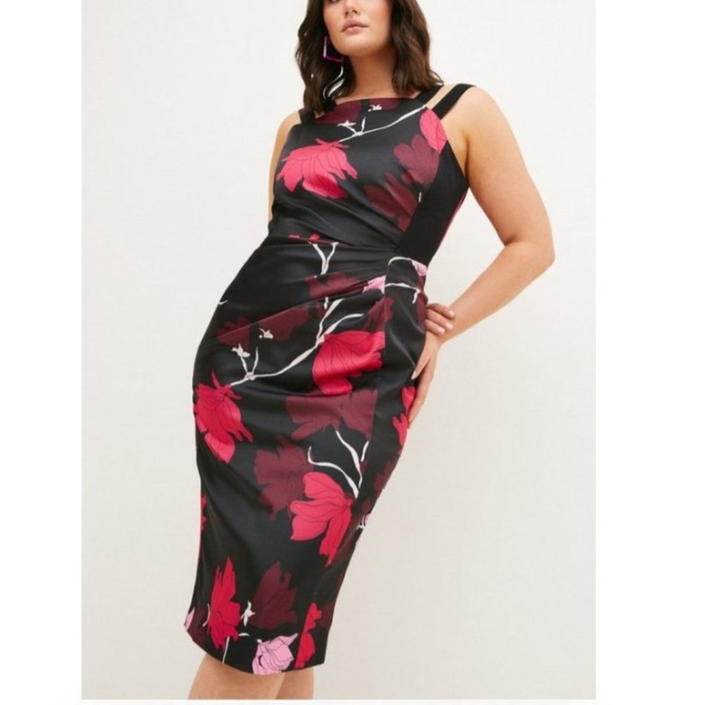 Plus Size Satin Dress